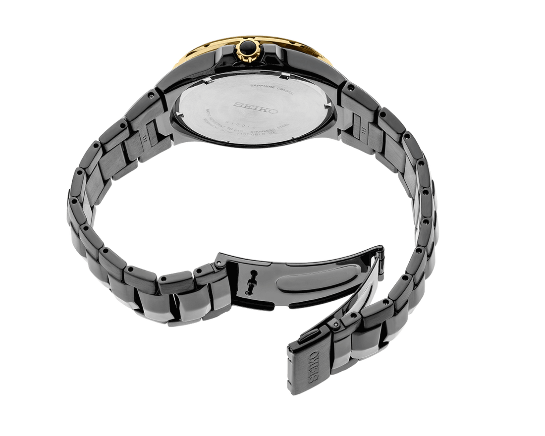 Men's Seiko Coutura SNE506 Solar Diamond Watch front view