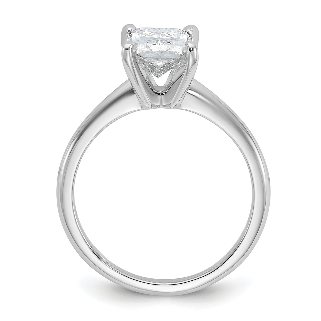 14K White Gold Lab-Grown 1.50 ctw Diamond Radiant Ring
