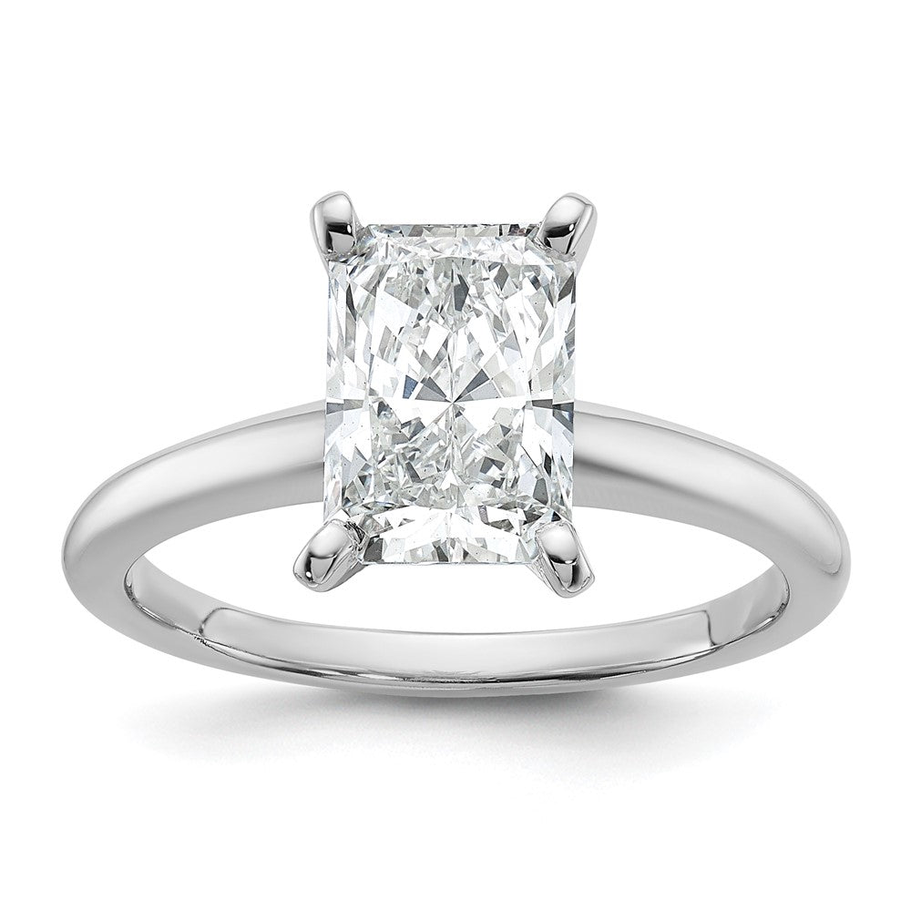 14K White Gold Lab-Grown 1.50 ctw Diamond Radiant Ring – Paramount ...