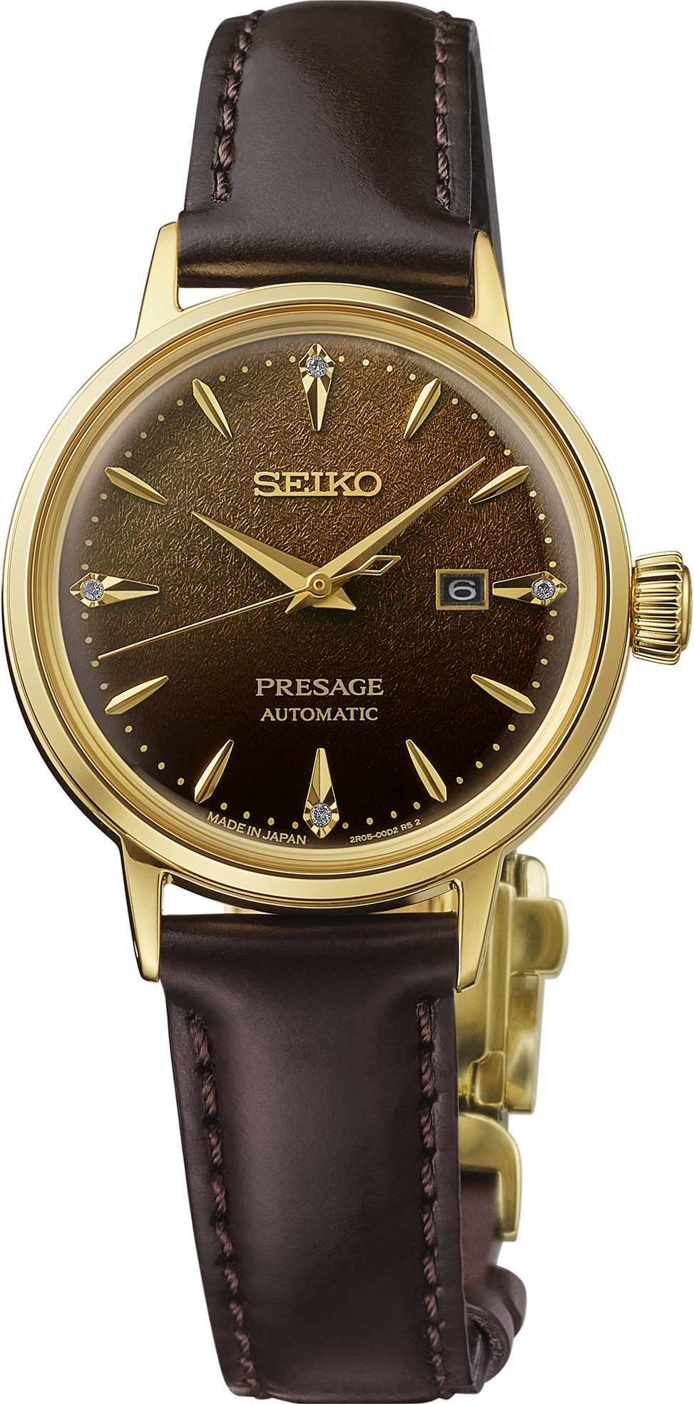Women's Seiko Presage SRE020 Automatic Brown Dial 30.1mm Watch