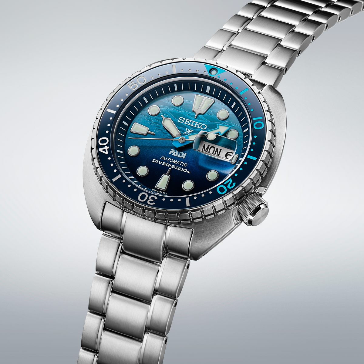 Men's Seiko Prospex SRPK01 Automatic Blue Dial 45mm Watch - view 4