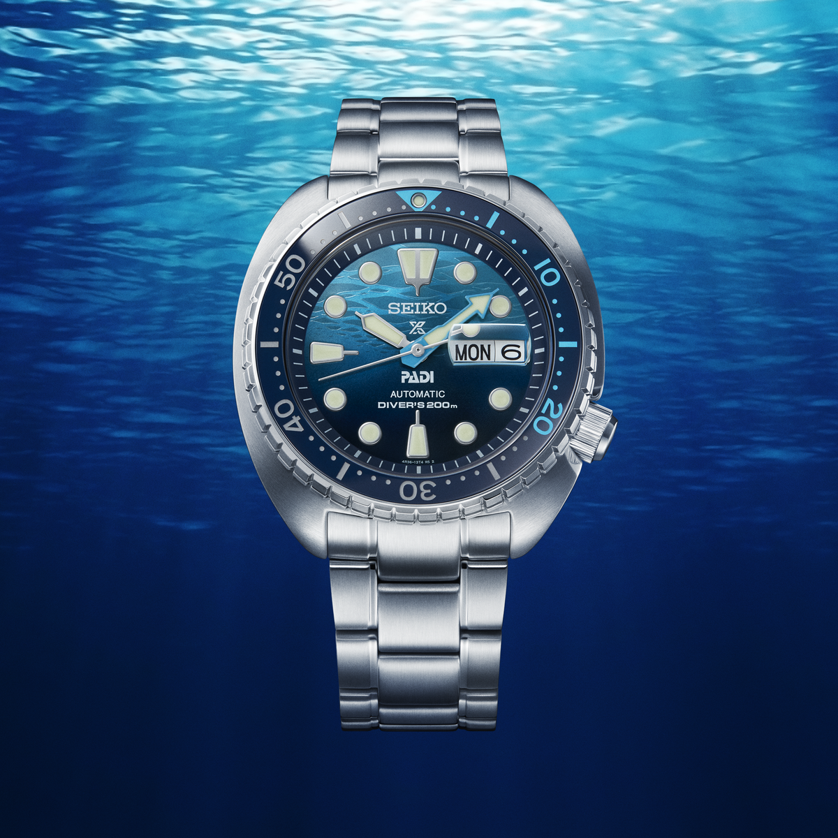 Men's Seiko Prospex SRPK01 Automatic Blue Dial 45mm Watch - view 5
