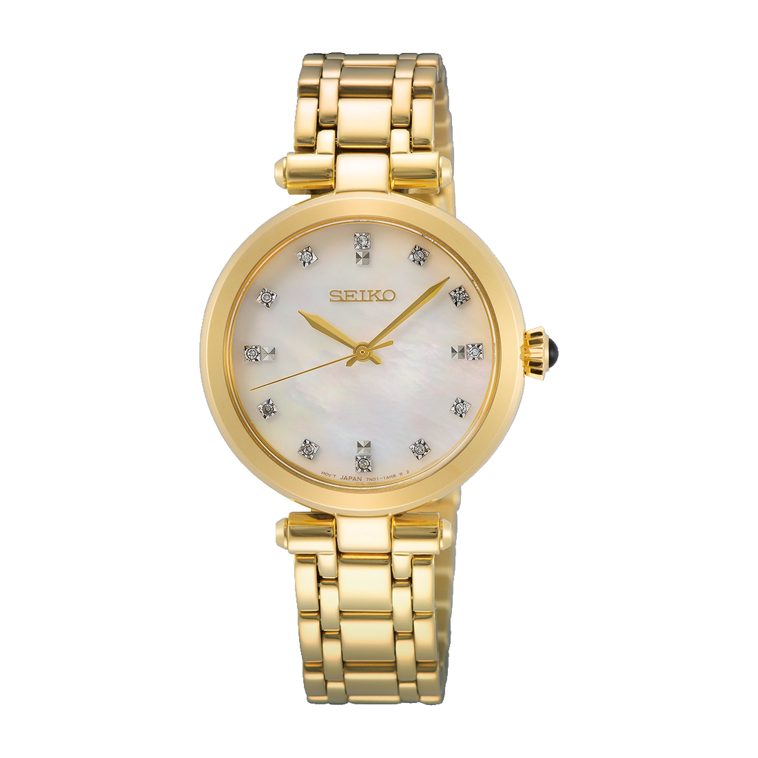 Women's Seiko Discover More SRZ536 Quartz Mother of Pearl Dial 30.0mm Watch
