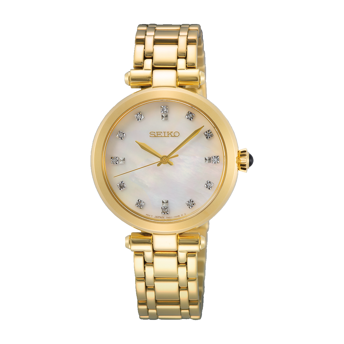 Women's Seiko Discover More SRZ536 Quartz Mother of Pearl Dial 30.0mm Watch