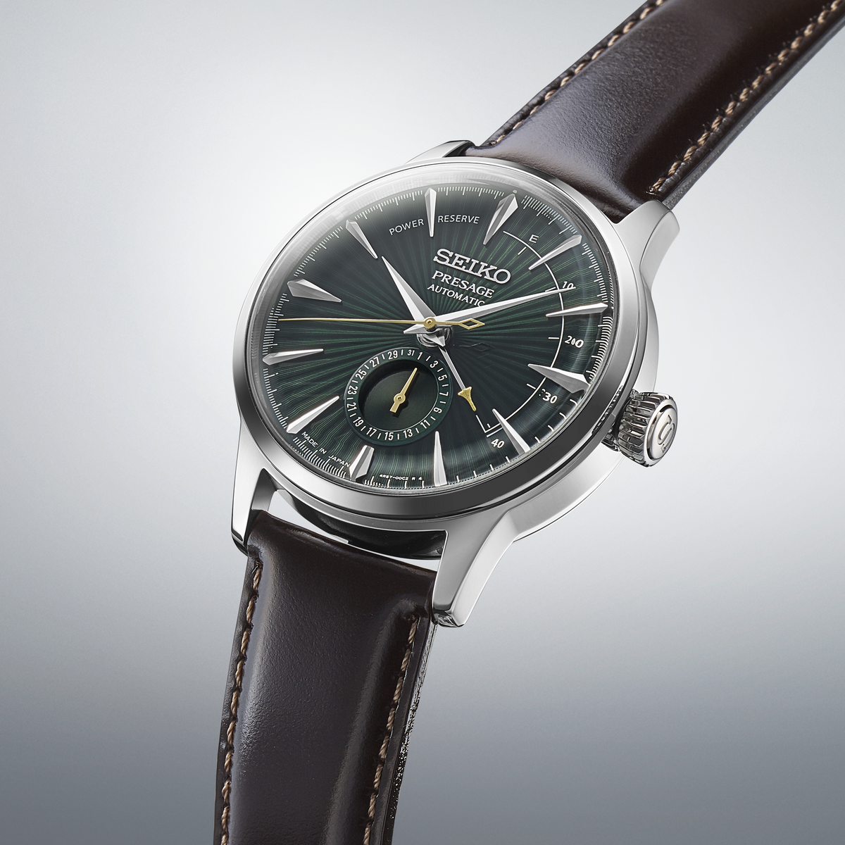 Men's Seiko Presage SSA459 Automatic Green Dial 40.5mm Watch - view 4