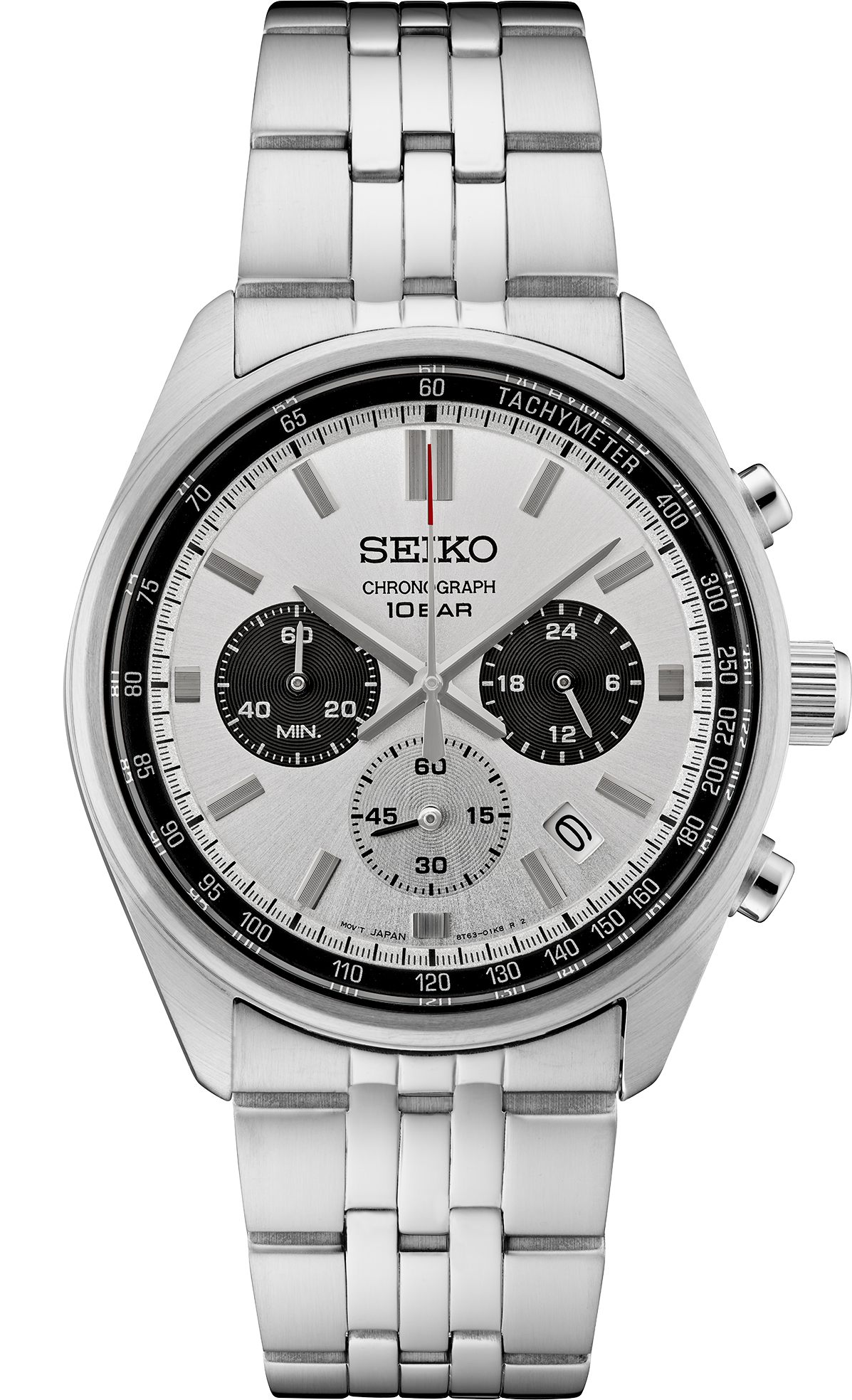 Men's Seiko Essentials SSB425 Quartz Chronograph Silver Dial 41.5mm Watch