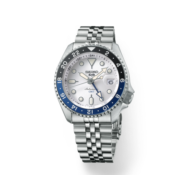 Seiko 5 Five Sports SSK033 GMT Automatic Watch White Dial