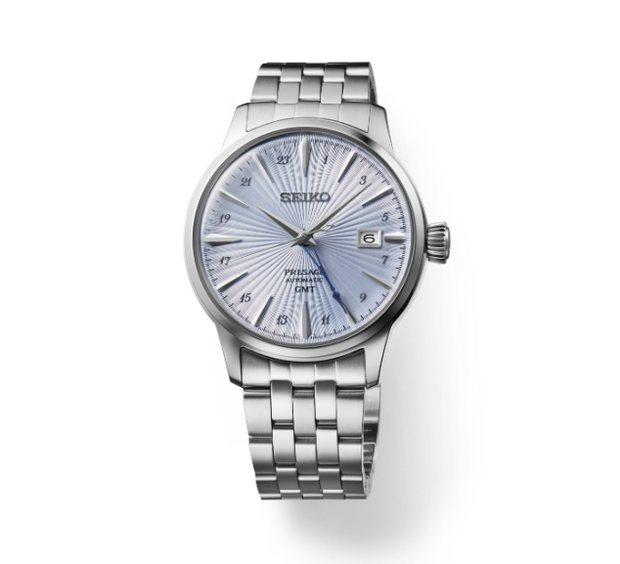 Seiko Presage Cocktail Time Stainless Steel Blue Dial Men's Watch