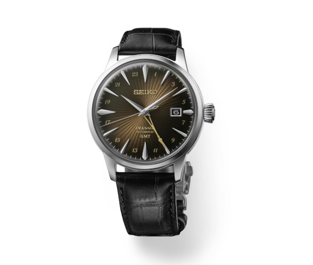 Seiko Presage Cocktail Time GMT Brown Dial Men's Watch