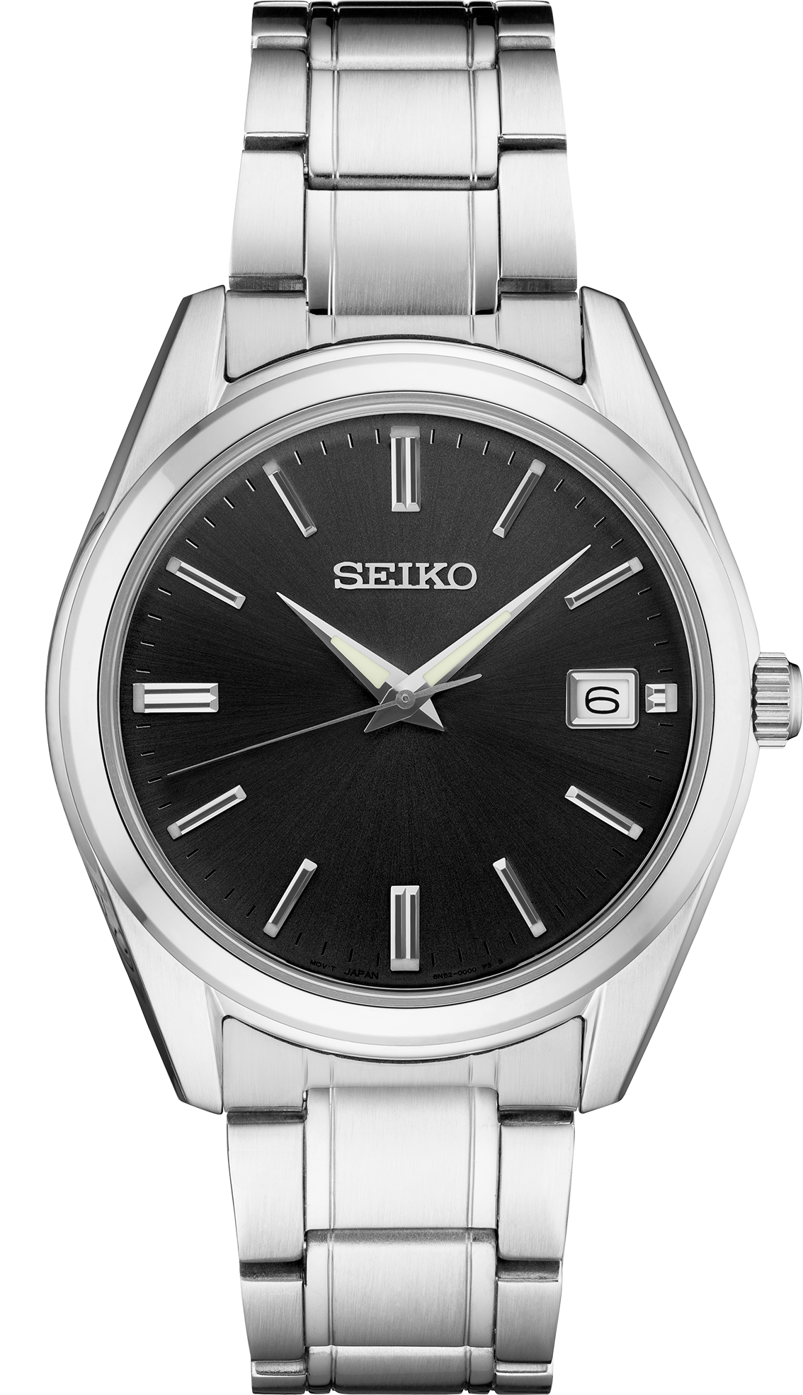 Men's Seiko Essentials SUR311 Quartz Black Dial 40.2mm Watch