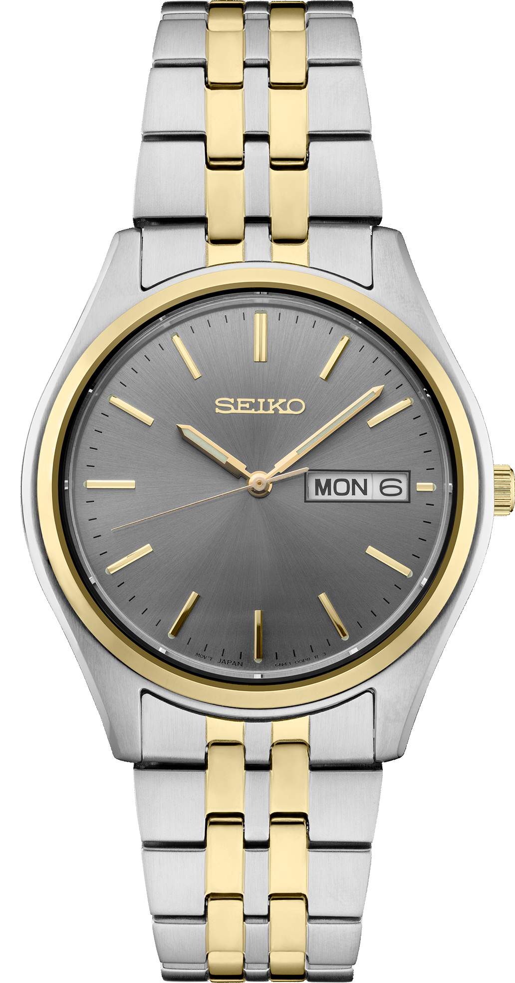 Men's Seiko Essentials SUR432 Quartz Gray Dial 36.9mm Watch