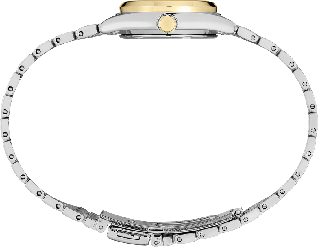 Women's Seiko Essentials SUR438 Two-Tone Quartz Watch front view