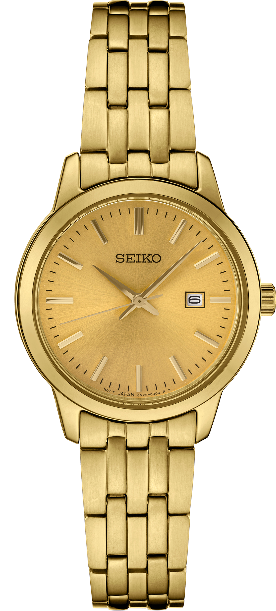 Women's Seiko Essentials SUR444 Quartz Champagne Dial 30mm Watch