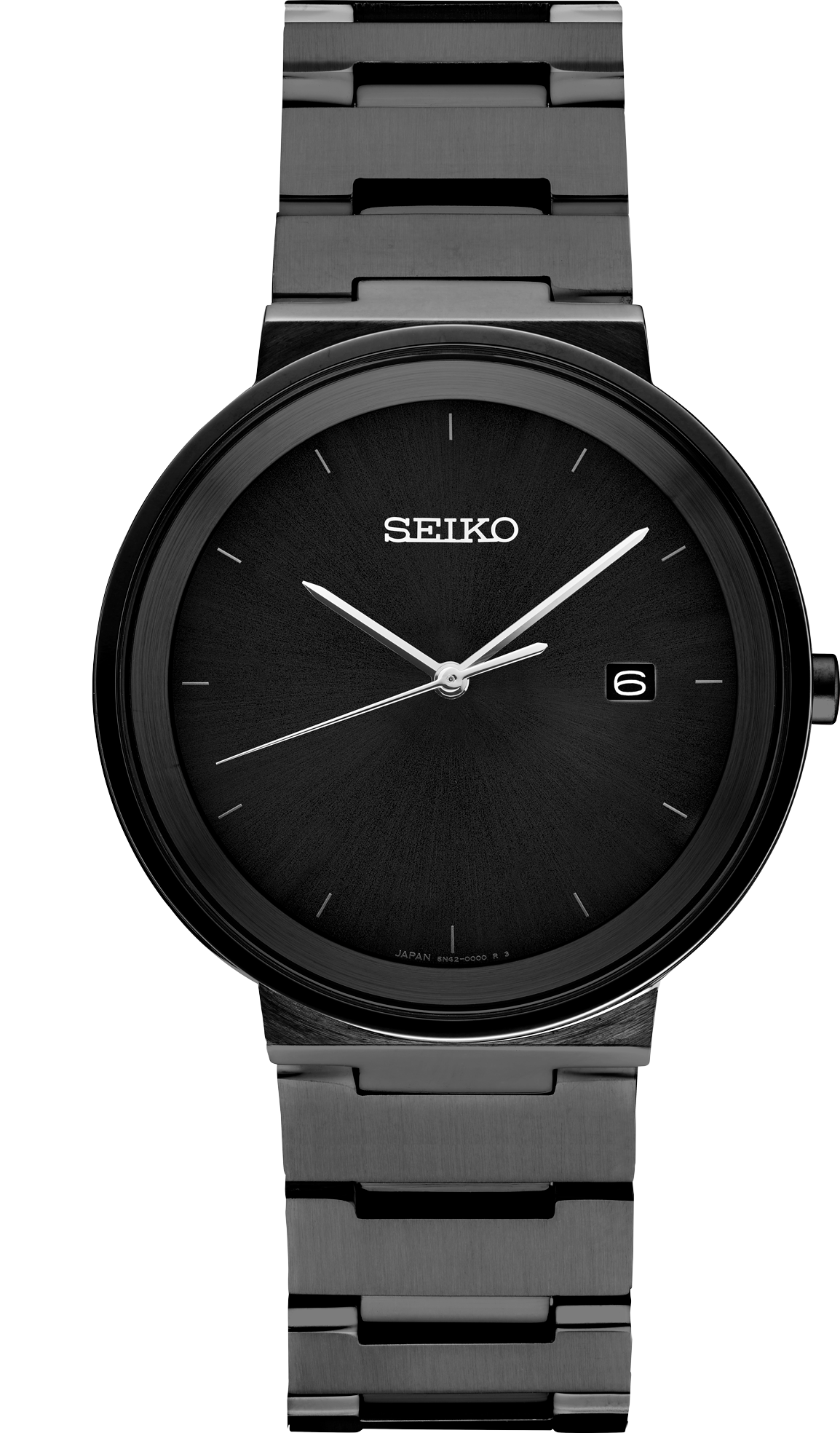 Men's Seiko Essentials SUR487 Quartz Black Dial 40.6mm Watch