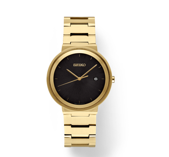 Seiko Essentials Quartz Black Dial Men's Watch