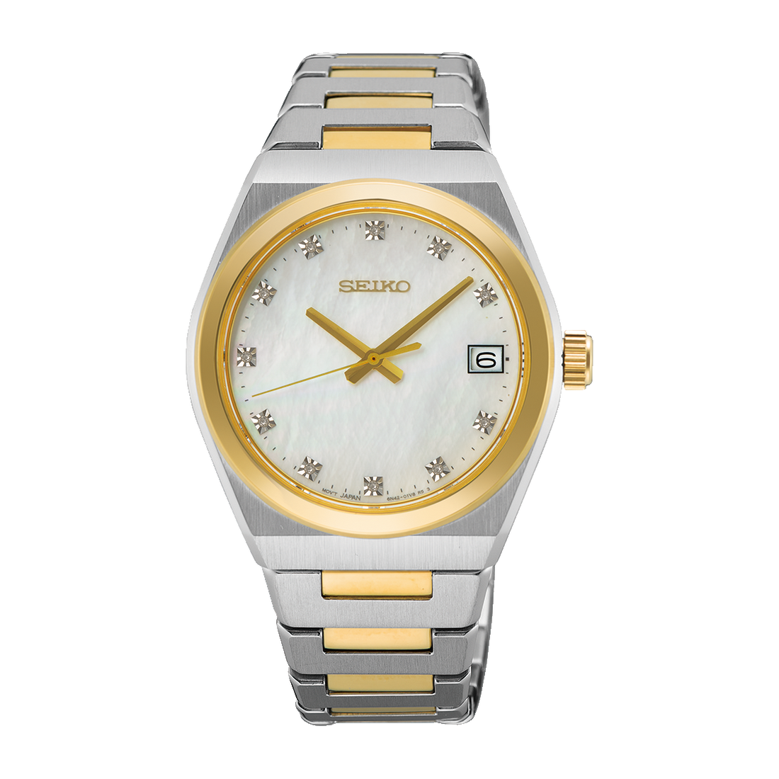 Women's Seiko Discover More SUR604 Mother of Pearl Dial 34.0mm Watch