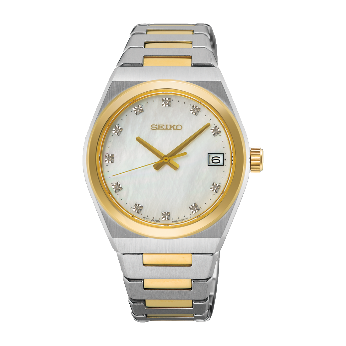 Women's Seiko Discover More SUR604 Mother of Pearl Dial 34.0mm Watch