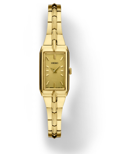 Seiko Women Essentials Gold Tone Dial Steel Petite Quartz Watch
