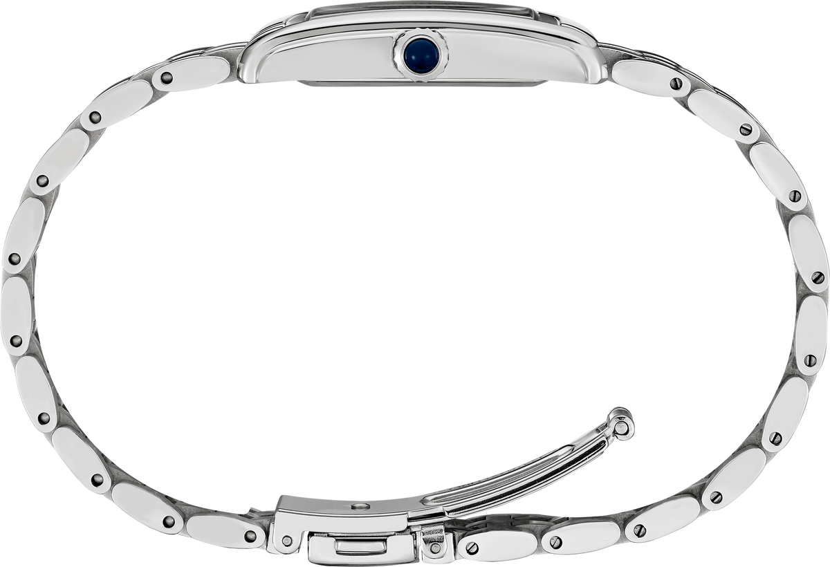 Women's Seiko Essentials SWR085 Blue Rectangular Quartz Watch product image 2