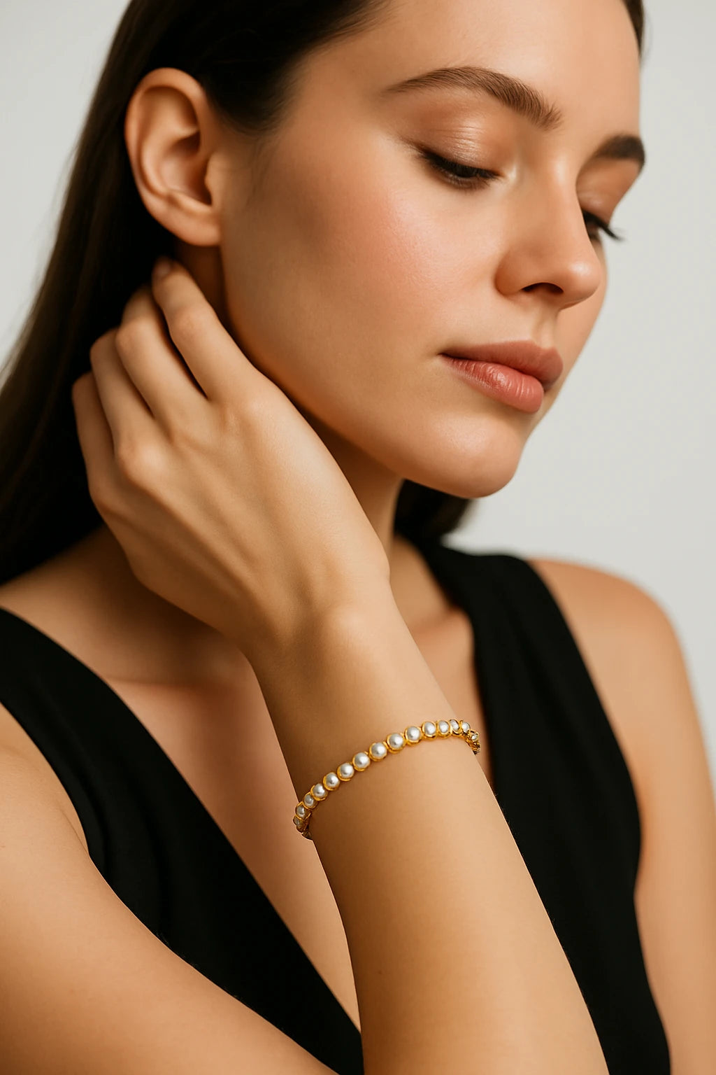 10K Yellow Gold 5mm 7In 2.00 ctw Diamond Bracelet