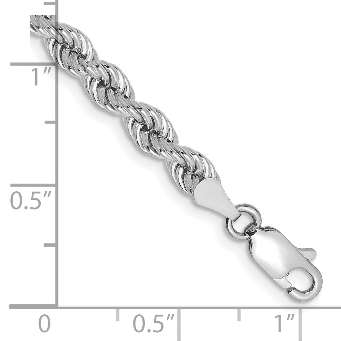 14K Wg 4.0mm 7In Regular Rope Chain