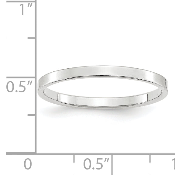 14Kw 2mm Ltw Flat Band Size 9.5