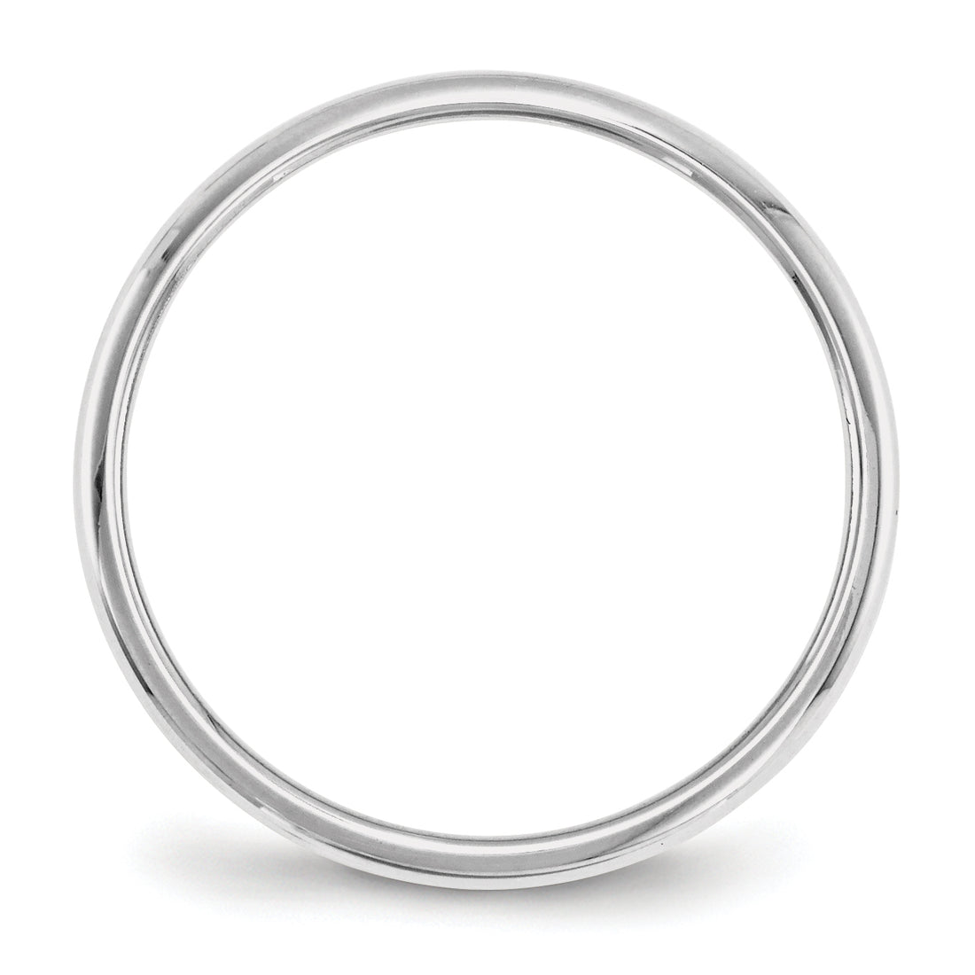 14Kw 2mm Half Round Band Size 10