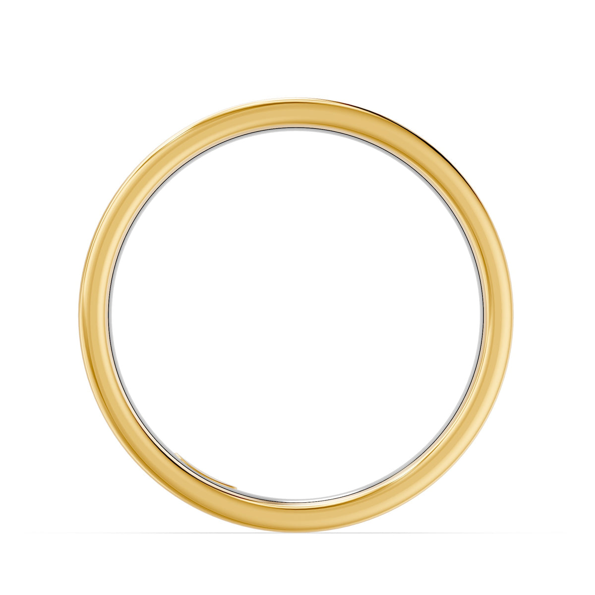 10K Yellow Gold and Black Ceramic Men's Wedding Band - product