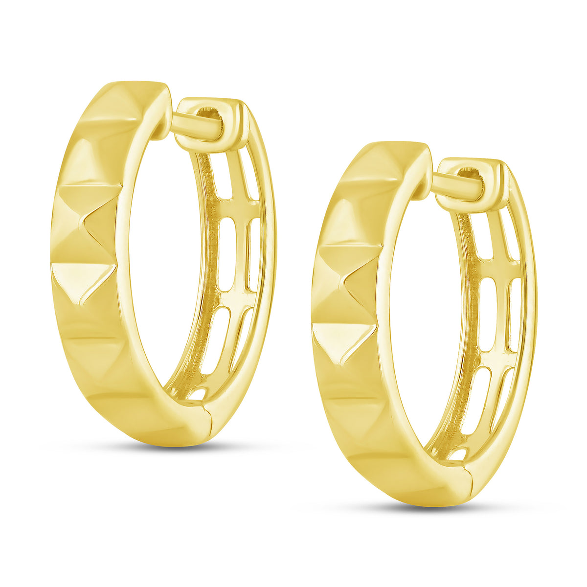 10K Yellow Gold Hoop Earrings - product