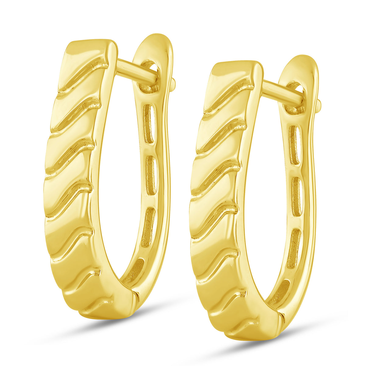 10K Yellow Gold Hoop Earrings - product