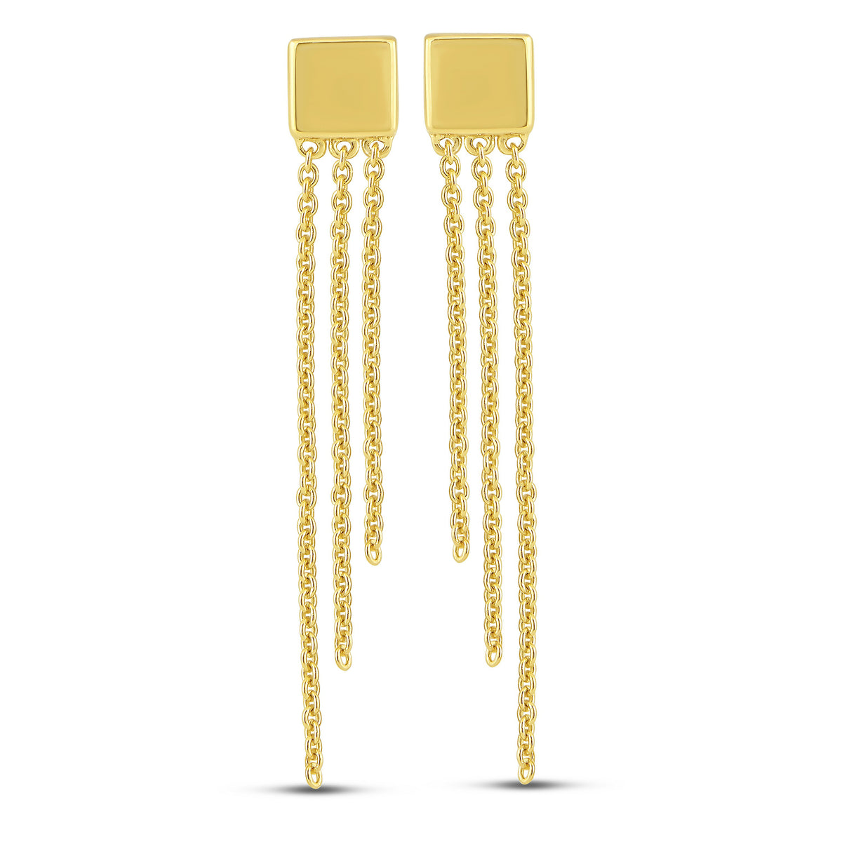 10K Yellow Gold Stud Earrings - product