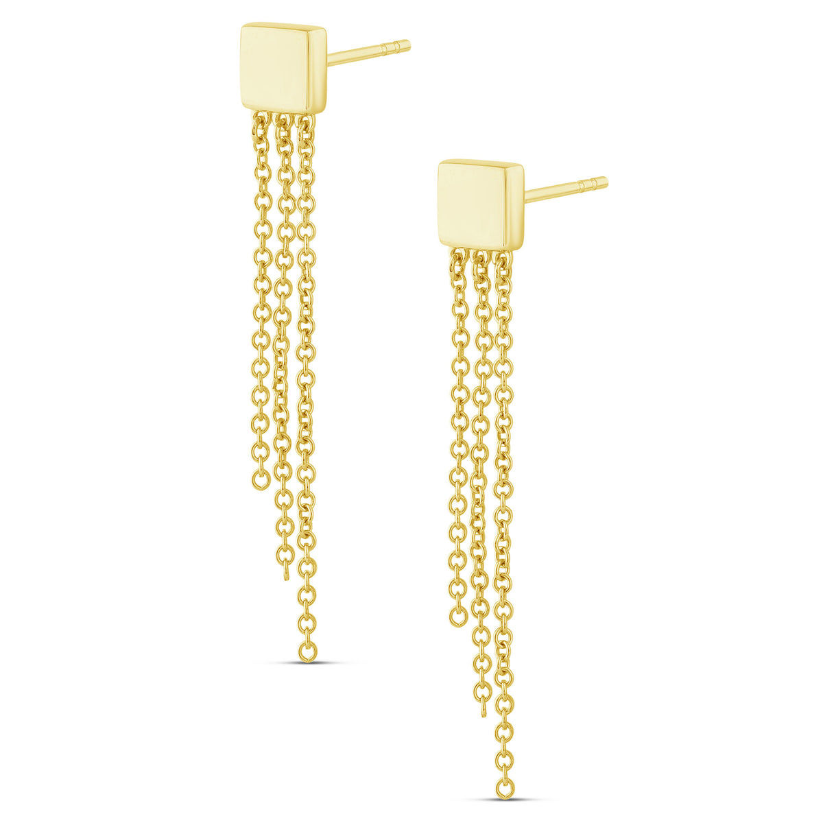 10K Yellow Gold Stud Earrings - product