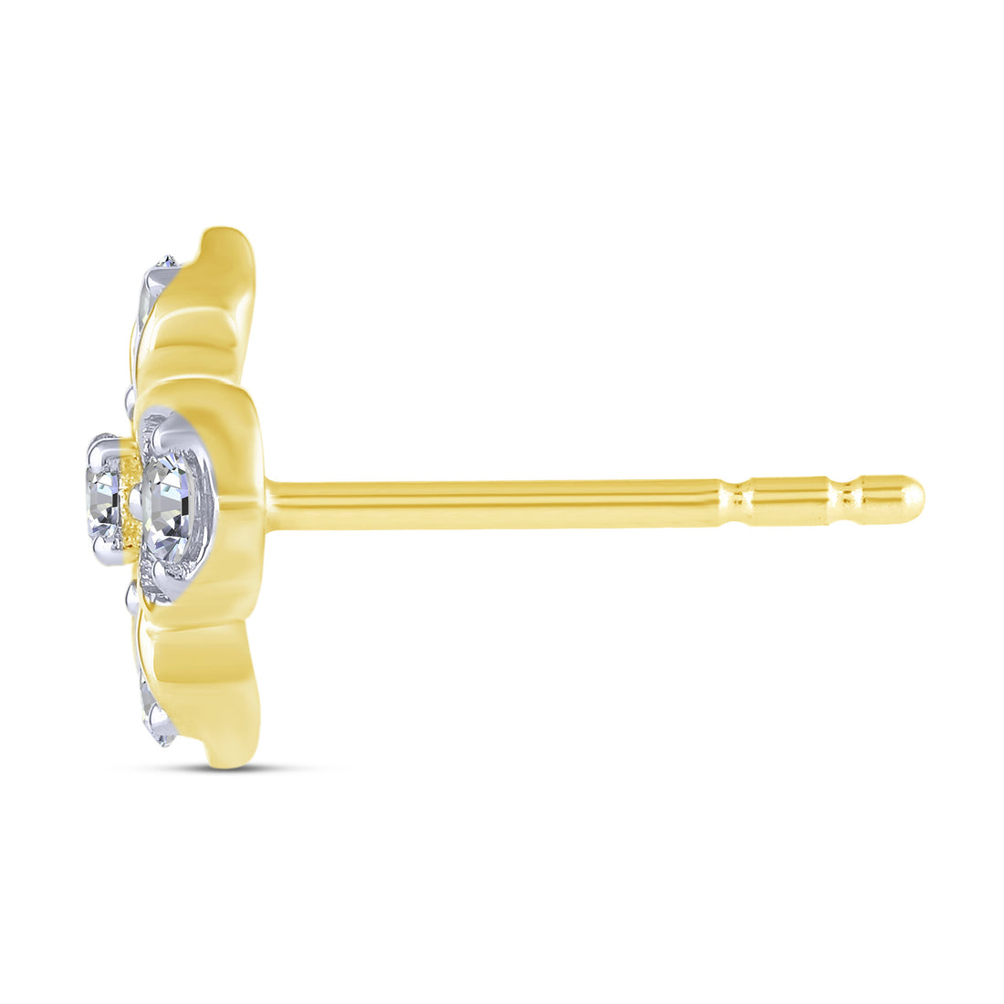 10K Yellow Gold Round Lab-Grown Diamond Stud Earrings – 0.4 CTW - product