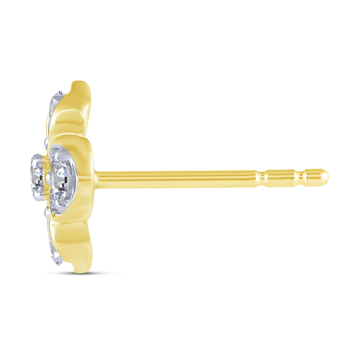 10K Yellow Gold Round Lab-Grown Diamond Stud Earrings – 0.4 CTW - product