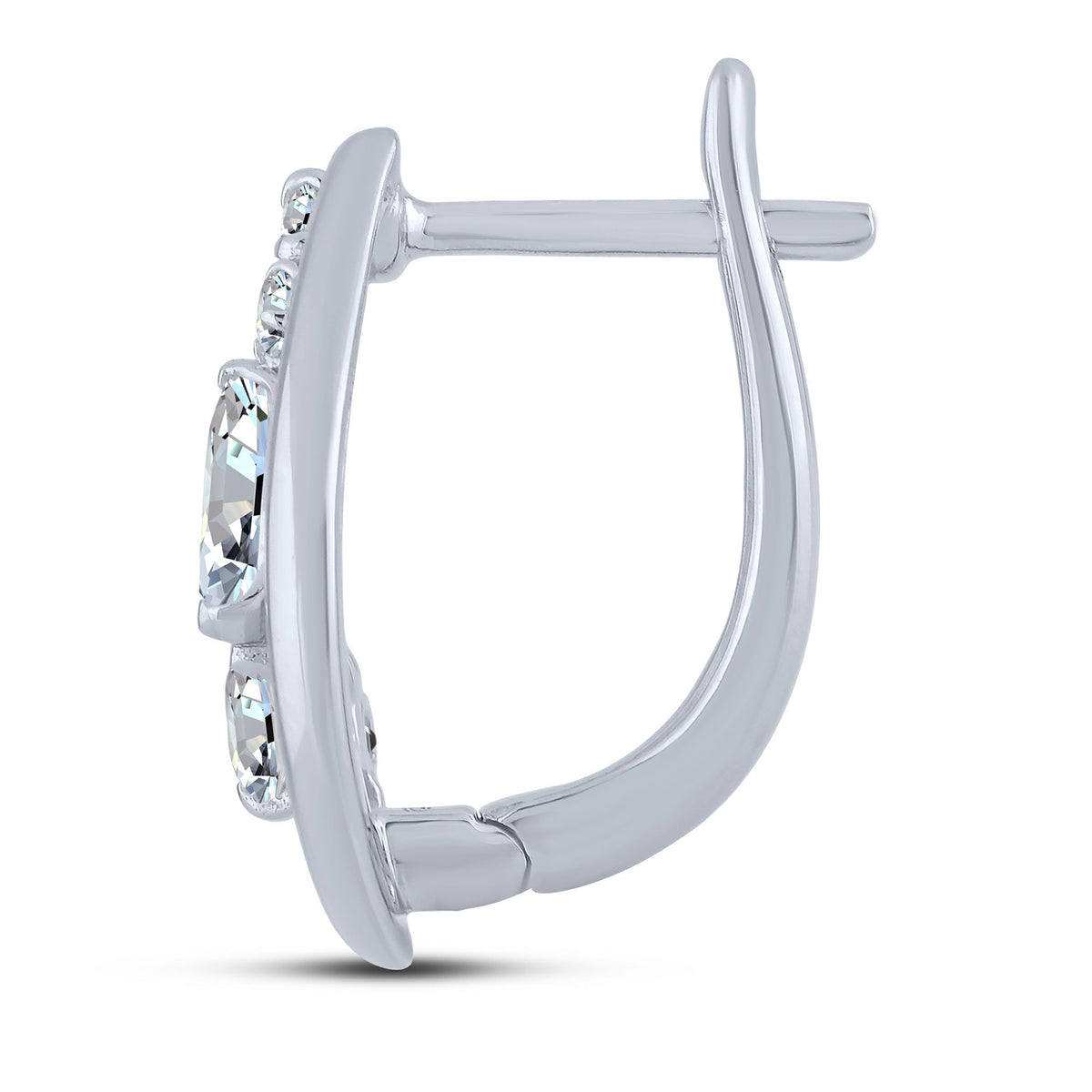 10K White Gold Lab-Grown Diamond Earrings – 1.5 CTW - product