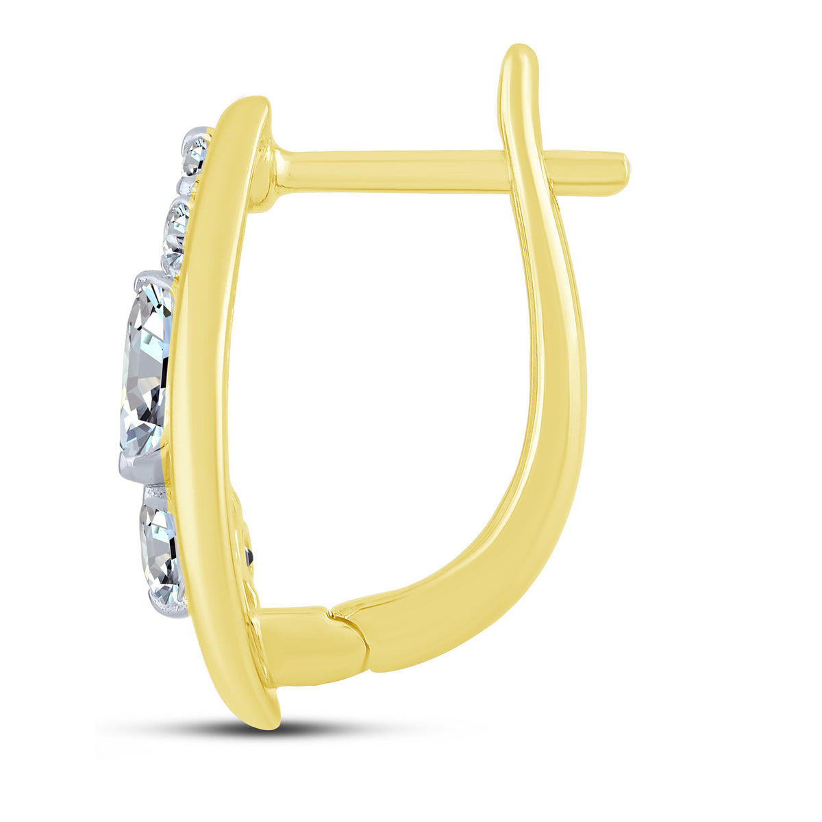 10K Yellow Gold Lab-Grown Diamond Earrings – 1.5 CTW - product