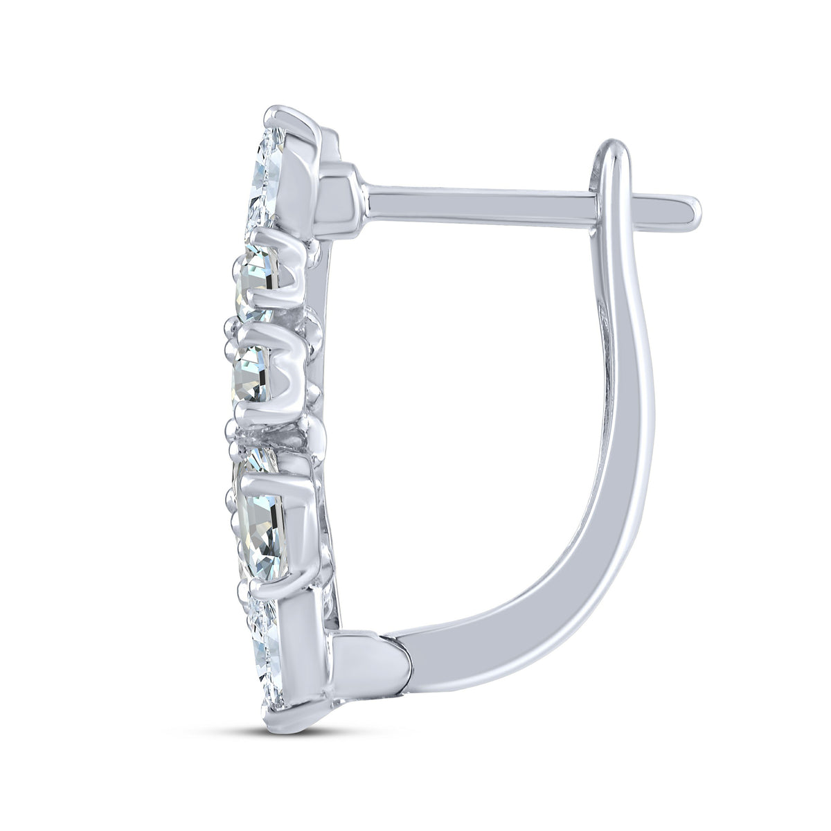 10K White Gold Lab-Grown Diamond Stud Earrings – 1.5 CTW - product