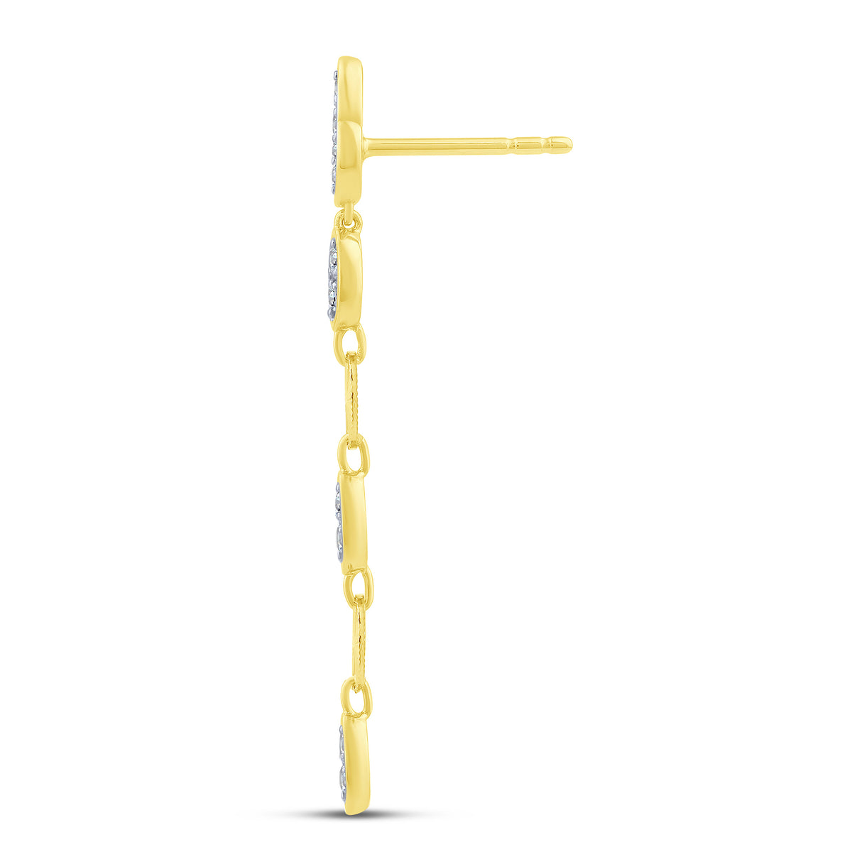 10K Yellow Gold Round Lab-Grown Diamond Earrings – 0.33 CTW - product