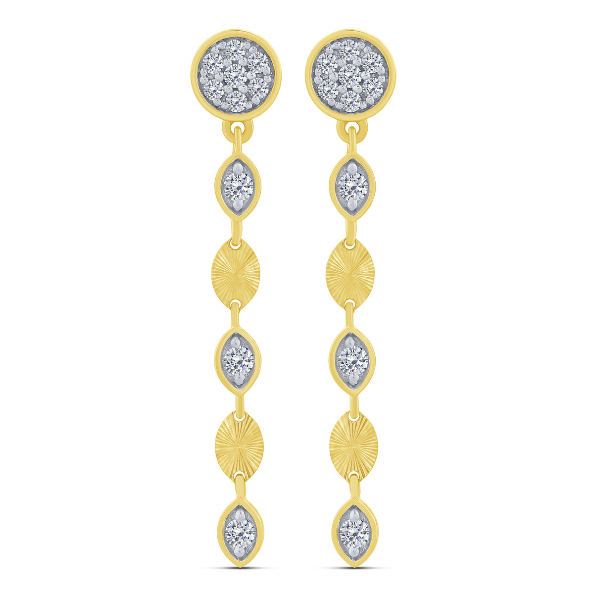 10K Yellow Gold Round Lab-Grown Diamond Earrings – 0.25 CTW - product