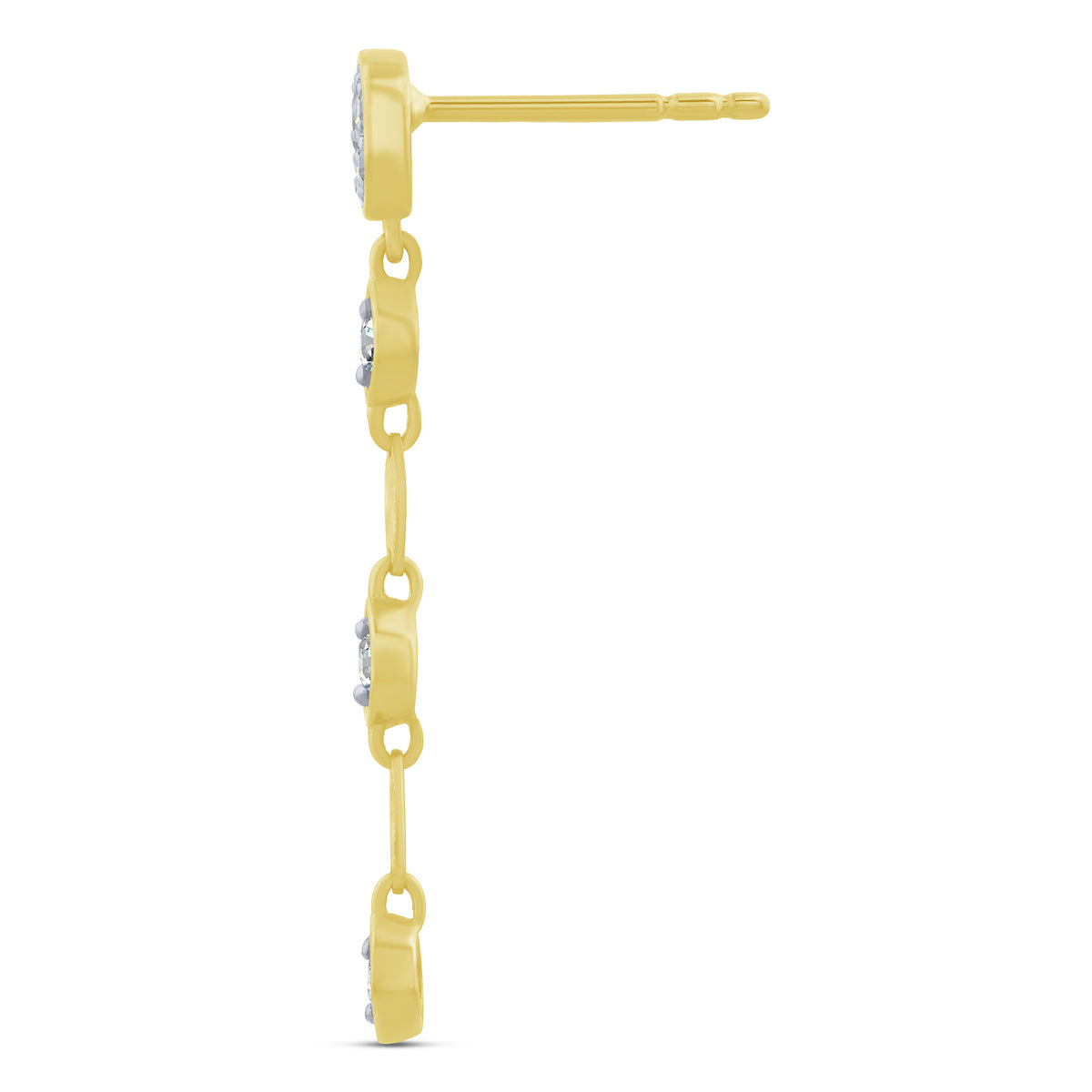 10K Yellow Gold Round Lab-Grown Diamond Earrings – 0.25 CTW - product
