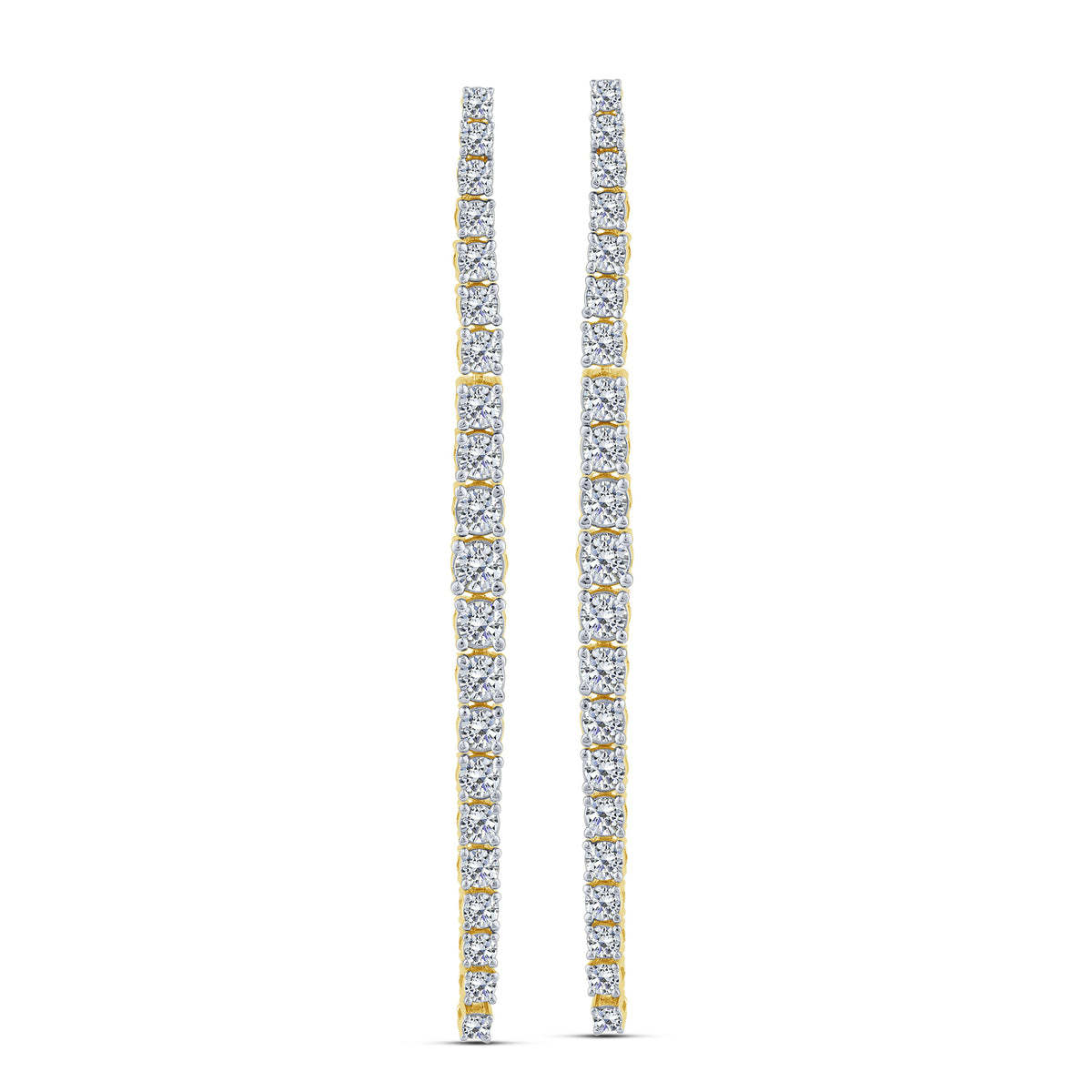 10K Yellow Gold Round Lab-Grown Diamond Stud Earrings – 1.5 CTW - product