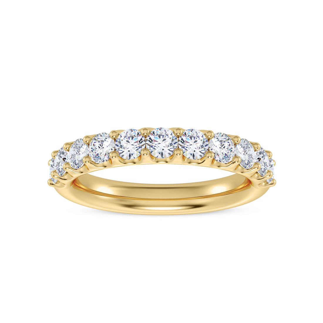 14K Yellow Gold Round Lab-Grown Diamond Wedding Band – 1 CTW - product
