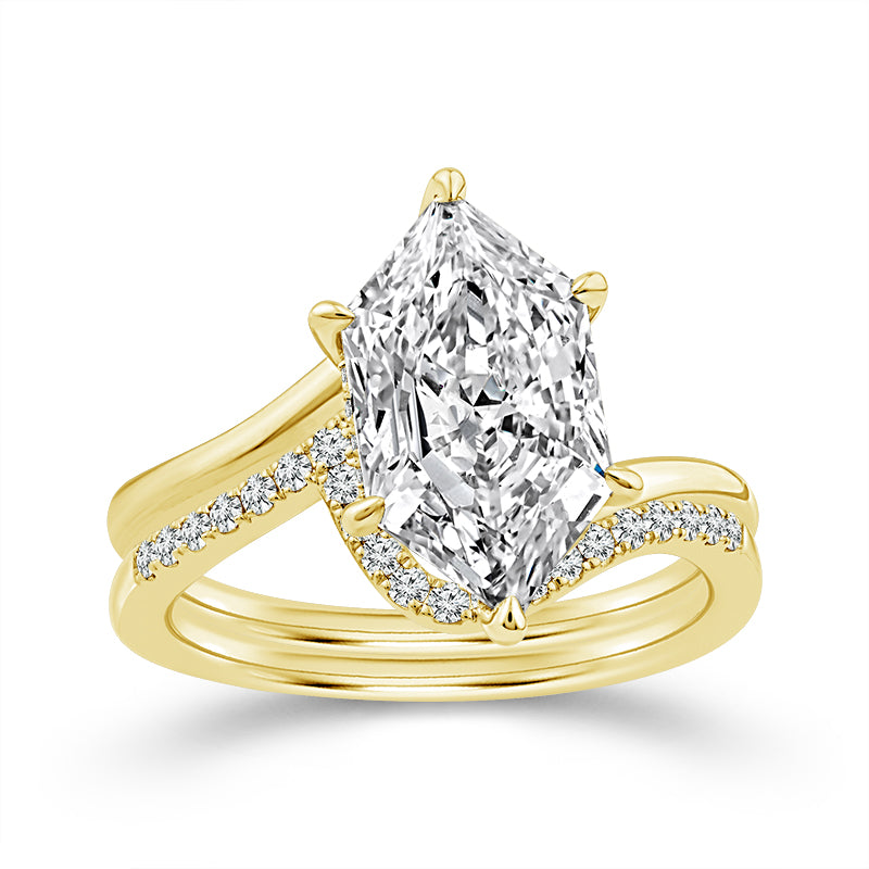 14K Yellow Gold Marquise Lab-Grown Diamond Bridal Set – 3.25 CTW - product
