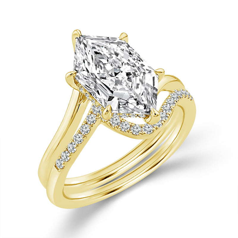 14K Yellow Gold Marquise Lab-Grown Diamond Bridal Set – 3.25 CTW - product