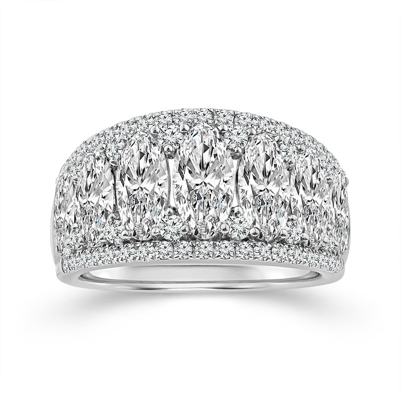 14K White Gold Lab-Grown Diamond Fashion Ring – 3.5 CTW - product
