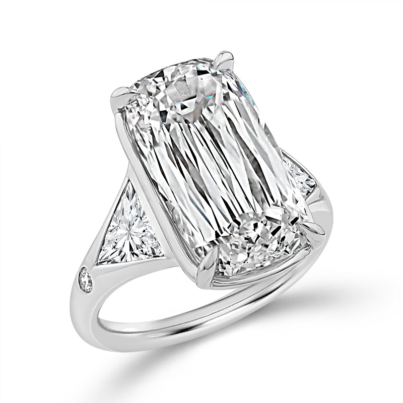 14K White Gold Cushion Lab-Grown Diamond Engagement Ring – 11.2 CTW - product