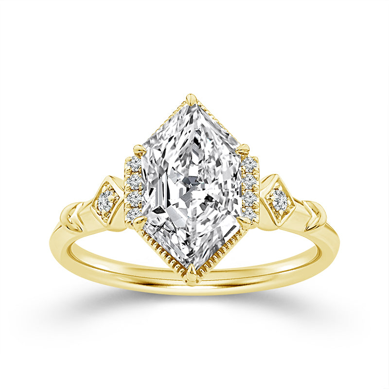 14K Yellow Gold Marquise Lab-Grown Diamond Engagement Ring – 2.06 CTW - product