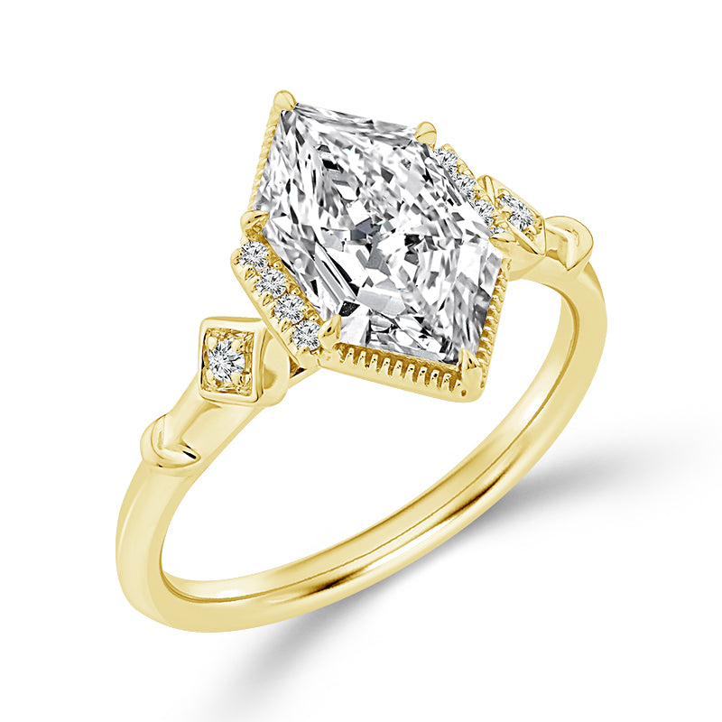 14K Yellow Gold Marquise Lab-Grown Diamond Engagement Ring – 2.06 CTW - product