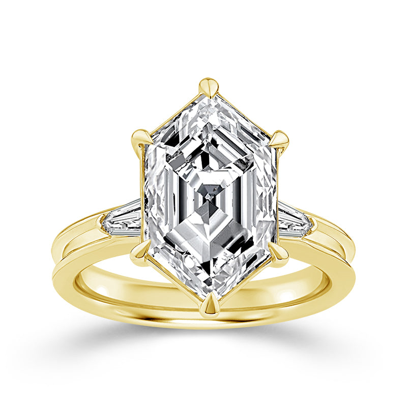 14K Yellow Gold Dutch Marquise Lab-Grown Diamond Engagement Ring – 5.33 CTW - product