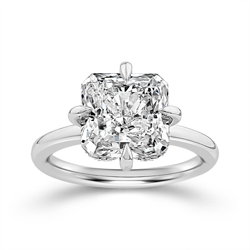 14K White Gold Lab-Grown Diamond Engagement Ring – 5.16 CTW - product